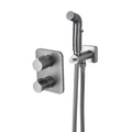 Смеситель Lemark Bronx с гигиеническим душем термостатический встраиваемый (LM3740GM) LM3740GM