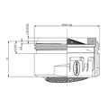 Аэратор Lemark NEOPERL PERLATOR HONEYCOMB SSR, M24, внутренний, с изменяемым углом (NP13303SSR-BL) NP13303SSR-BL