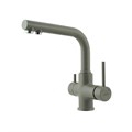 Смеситель для кухни Lemark COMFORT с подключением к фильтру питьевой воды, цвет: серый шёлк (LM3061PGS) LM3061PGS