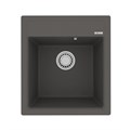 Кухонная мойка Lemark HANKA 450 врезная прямоугольная из кварцгранита цвет: Серый шёлк (9910011) 9910011
