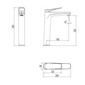 Смеситель для раковины Lemark Bronx (LM3709GM) LM3709GM