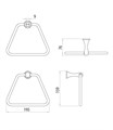 Держатель для полотенец Lemark Standard (LM2135C) LM2135C