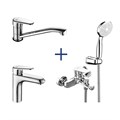 Комплект смесителей Lemark Point "3 в 1" (LM0381C) LM0381C