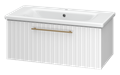 Тумба под раковину Brevita Alicante 90 подвесная (белая) ALI-09090-0101Я
