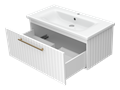 Тумба под раковину Brevita Alicante 90 подвесная (белая) ALI-09090-0101Я