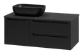 Тумба под раковину Brevita Cargo 100 подвесная (черная) CAR-01100-021П2Я