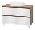 Тумба под раковину Brevita Dakota 100 (белая) DAK-07100-19/01-2Я