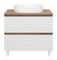 Тумба под раковину Brevita Dakota 80 (белая) DAK-07080-19/01-2Я