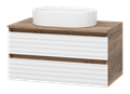 Тумба под раковину Brevita Dakota 80 подвесная (белая) DAK-09080-19/01-2Я