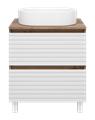 Тумба под раковину Brevita Dakota 60 (белая) DAK-07060-19/01-2Я