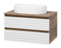 Тумба под раковину Brevita Dakota 70 подвесная (белая) DAK-09070-19/01-2Я