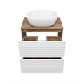 Комплект Brevita Dakota 60 белый напольная тумба с раковиной УТ000015711