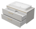 Комплект Brevita Elche 100 подвесная тумба с раковиной УТ000022433