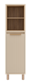 Тумба Brevita Enfida 35 с бельевой корзиной универсальная (бежевая) ENF-05035-020БК