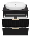 Тумба под раковину Brevita Enfida 70 (черная) ENF-06070-0242Я