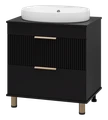 Тумба под раковину Brevita Enfida 70 (черная) ENF-06070-0242Я