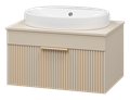Тумба под раковину Brevita Enfida 70 подвесная (бежевая) ENF-06070-0341Я