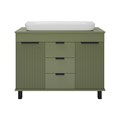 Комплект Enfida 100 зеленая напольная тумба с раковиной УТ000022697