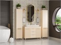Комплект Enfida 100 бежевая напольная тумба с раковиной УТ000014839