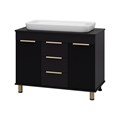 Комплект Enfida 100 черная напольная тумба с раковиной УТ000015095
