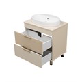 Комплект Enfida 70 бежевая напольная тумба с раковиной УТ000015614