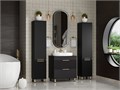 Комплект Enfida 70 черная напольная тумба с раковиной УТ000015616