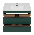 Тумба под раковину Brevita Greenwood 80 подвесная с раковиной Brevita Rubi 80 GRE-09080-0802Я