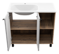 Комплект Lumus 90 напольная тумба с раковиной, левая УТ000025489