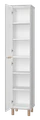 Шкаф - пенал Brevita Risacca Crema 35 универсальный RIS-05035-034П