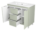 Тумба под раковину Brevita Risacca Pistachio 100 RIS-06100-0842Я