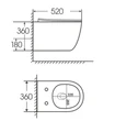 Унитаз подвесной IBERICA BLANCA BILBAO Tornado черный/белый (IB.BLB.234.2B1) IB.BLB.234.2B1