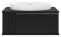 Тумба под раковину Brevita Savoy 80 подвесная (черная) SAV-09080-0301Я