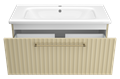 Тумба подвесная с раковиной,  1 ящ. капучино ALICANTE - 90 УТ000015787