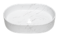 Раковина Milleau  Nuage MU0055B-MWM 50 (белый мрамор) MU0055B-MWM