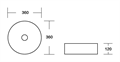 Раковина Milleau  Nuage MU7044A-MWM 36 (белый мрамор) MU7044A-MWM