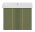 Тумба под раковину Brevita Vega 70 подвесная (зеленая) VEG-09070-0802Я