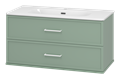Тумба под раковину Brevita Verde 100 подвесная (зеленая) Ver-09100-0102Я