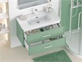 Тумба под раковину Brevita Verde 90 подвесная (зеленая) Ver-09090-0102Я
