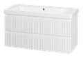 Тумба под раковину Brevita Victory 105 подвесная (белая) VIC-09105-0102Я
