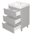 Тумба под раковину Brevita Victory 60 (серый шелк) VIC-07060-50-03Я