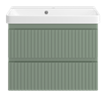 Тумба под раковину Brevita Victory 70 подвесная (зеленая) VIC-09070-0802Я