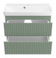 Тумба под раковину Brevita Victory 70 подвесная (зеленая) VIC-09070-0802Я