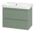 Тумба под раковину Brevita Victory 70 подвесная (зеленая) VIC-09070-0802Я