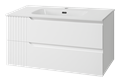 Тумба под раковину Brevita Tivolli 100 подвесная (белая) Tiv-09100-0102Я
