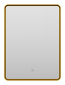 Зеркало Brevita Mercury 600x800 (золото) MER-Rett6-060/80-gold