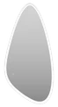 Зеркало Brevita Venus 600x1200 (белое) VEN-Var-060-white