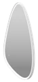 Зеркало Brevita Venus 600x1200 (белое) VEN-Var-060-white