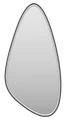 Зеркало Brevita Venus 600x1200 (черное) VEN-Var-060-black