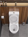 Унитаз-компакт безободковый с сиденьем и смывом TORNADO CEZARES STYLUS-TOR CZR-538-CP-TOR/SC 0263402560