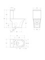Унитаз-компакт безободковый с сиденьем и смывом TORNADO BelBagno ACQUA-TOR BB2801CP-TOR/SC 987077292